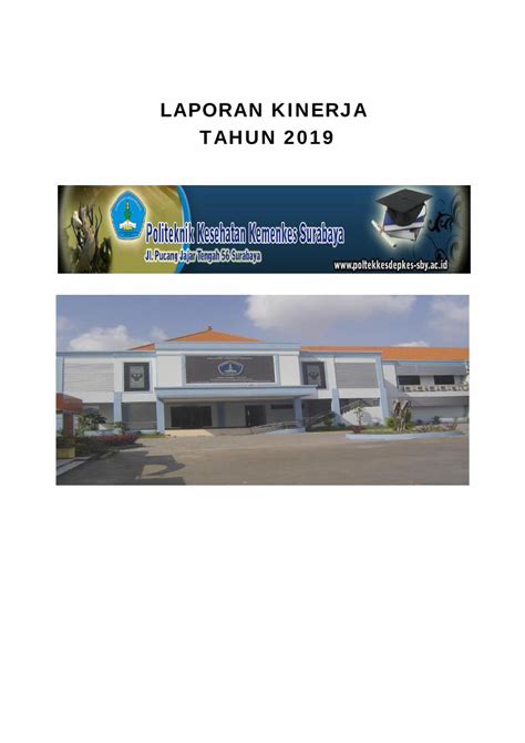 PDF LAPORAN KINERJA TAHUN 2019 Kemkes Go Id 2020 01 29 Laporan