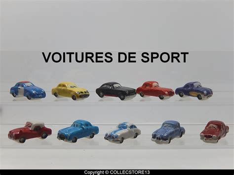 SERIE COMPLETE DE FEVES LES VOITURES DE SPORT Fèves de collection