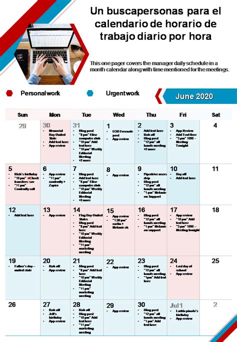 Las Mejores Plantillas De Calendario De Trabajo Con Ejemplos Y Muestras