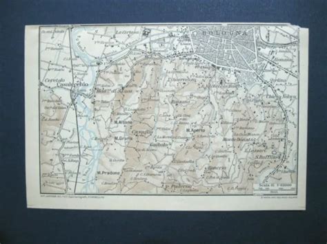 STAMPA ANTICA OLD Map MAPPA PIANTA CARTA EMILIA ROMAGNA CITTA DI MODENA