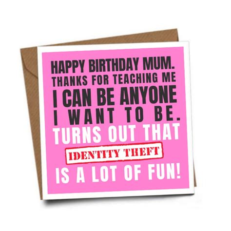 Funny Birthday Card, Mum Birthday Card, Humour Card, Greeting Card ...