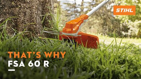 Stihl Fsa 60 R Cordless Brushcutter That S Why Youtube