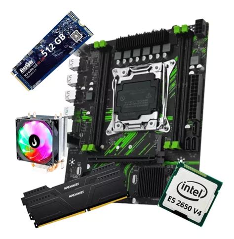 Kit Gamer Placa Mãe X99 Green Xeon E5 2650 V4 32gb Ssd 512gb