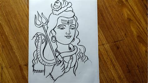 How To Draw Lord Shiva Easy Drawing Of Mahadev Step By Step Zohal Zohal