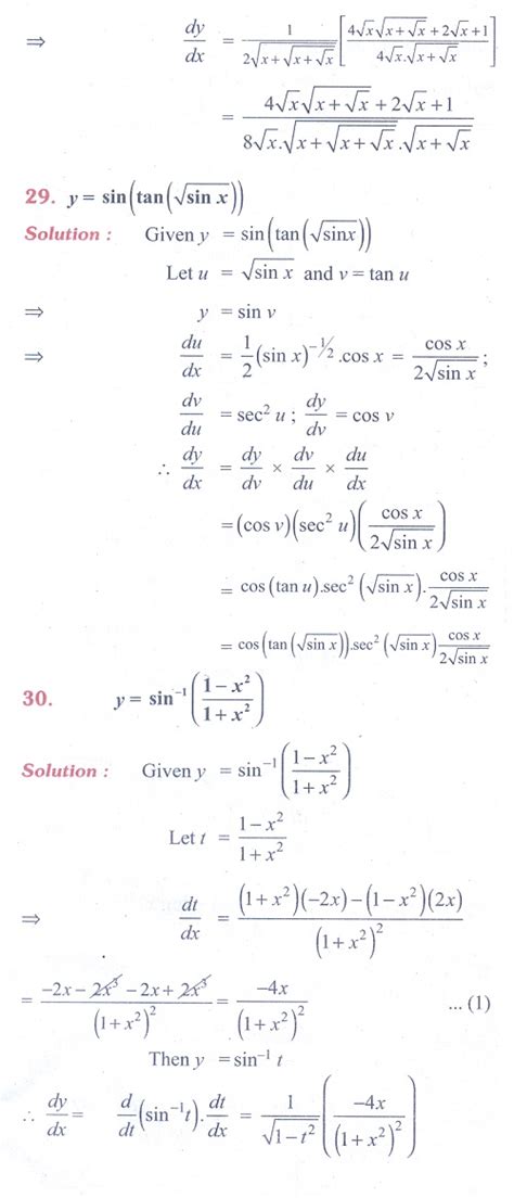 Exercise 10 3 Examples On Chain Rule Differentiation Rules Problem