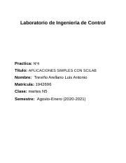 Lab Control Docx Laboratorio De Ingenier A De Control Practica