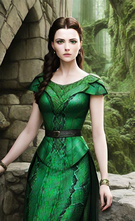 The Lady of the Green Kirtle (art that I had the AI make) : r/Narnia