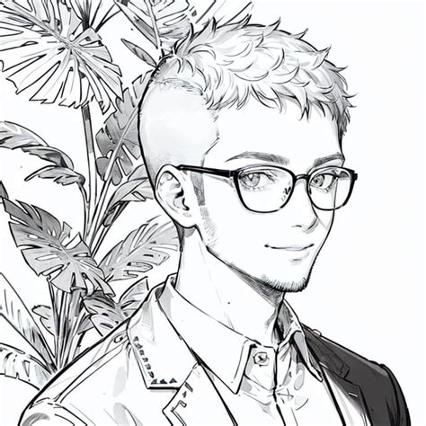 Described Myself Using Line Art Lora Using Various Anime Style Models