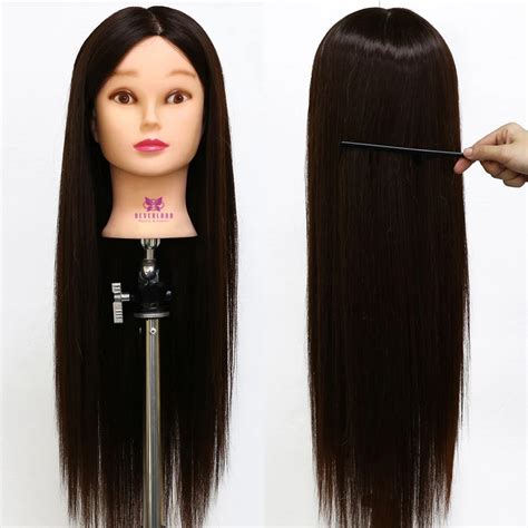 26 4 30 Real Hair Hairdressing Mannequin Head Styling Manikin Doll