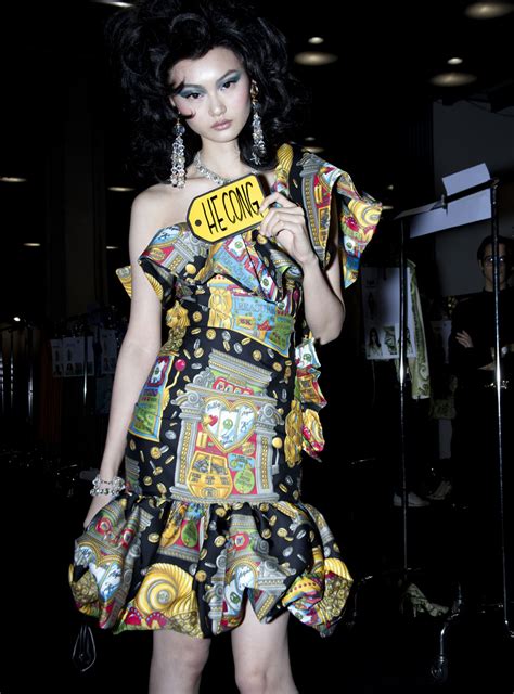 Backstage Moschino Fw Women S Collection The Skinny Beep