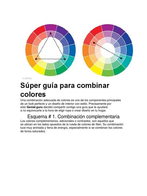 Súper Guía Para Combinar Colores Pdf Marrón Color