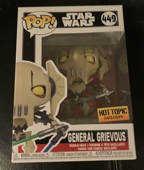 General Grievous Funko Pop Hot Topic Exclusive Mint Ebay