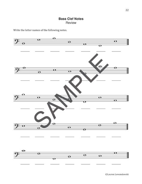 Note Naming Worksheets