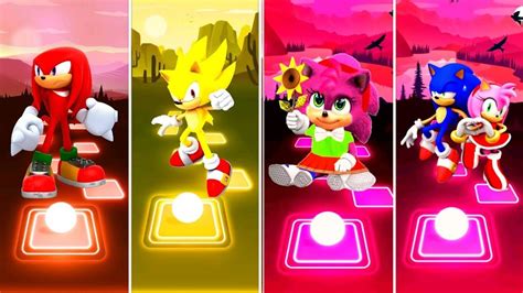 Knuckles Sonic 🆚 Super Sonic 🆚 Baby Amy Rose 🆚 Sonic Love Amy Sonic