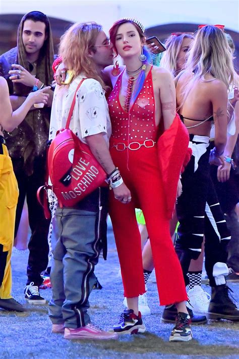 Bella Thorne Braless Coachella Hot Celebs Home