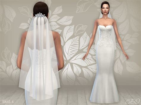 Beo Creations Sims 4 Wedding Dress Sims 4 Dresses Sims 4