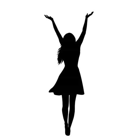 Girl Reaching Silhouette