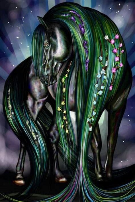Unicorn Fantasy Horses Fantasy Art Illustration Art