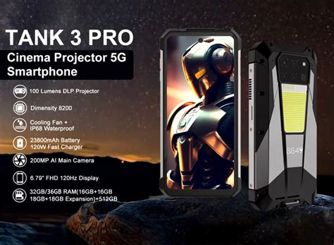 Unihertz 8849 TANK 3 PRO Is A Rugged 5G Smartphone With A Huge Battery