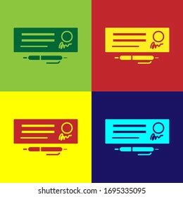 Pop Art Bank Checkbook Over Royalty Free Licensable Stock Vectors