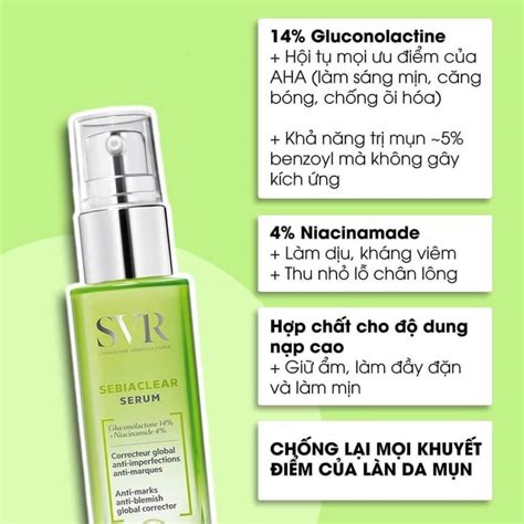 Tinh chất giảm mụn SVR Sebiaclear Serum