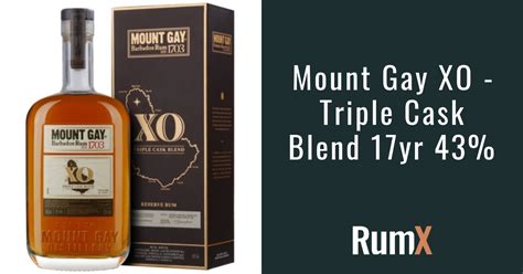 Mount Gay XO Triple Cask Blend 17yr 43 RumX