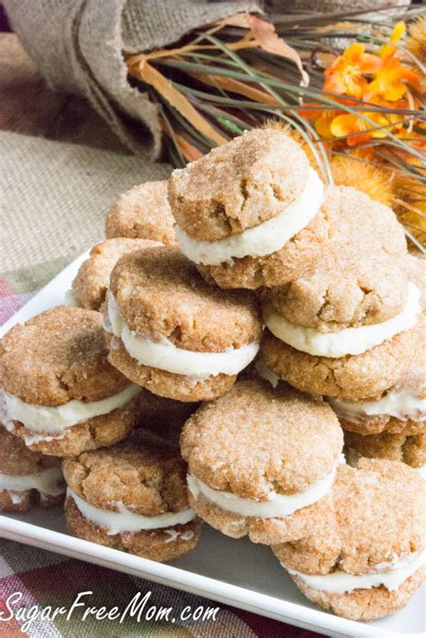 Sugar- Free Snickerdoodle Creme Cookies - Sugar-Free Mom