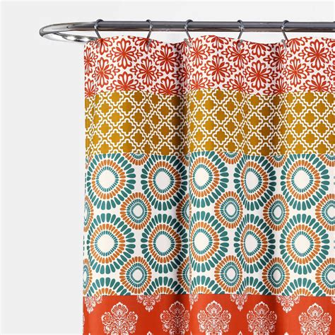 Bohemian Stripe Shower Curtain Lush Decor Lushdecor