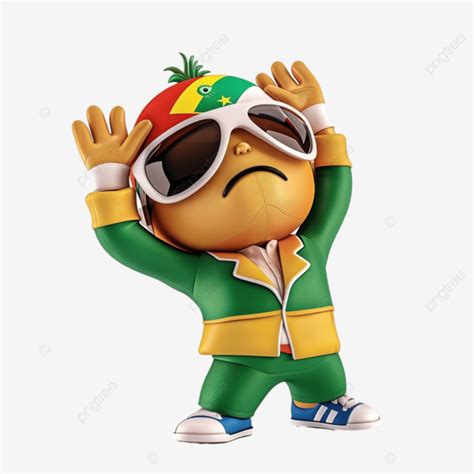 Personaje De La Mascota De Sudáfrica Haciendo Un Gesto Cansado PNG