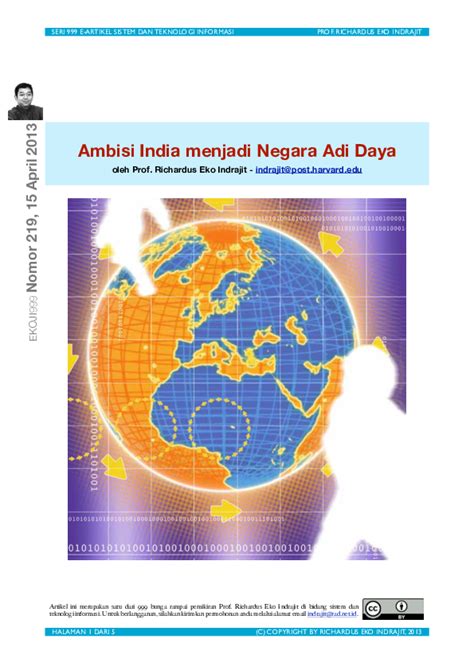 Pdf Ambisi India Menjadi Negara Adi Daya