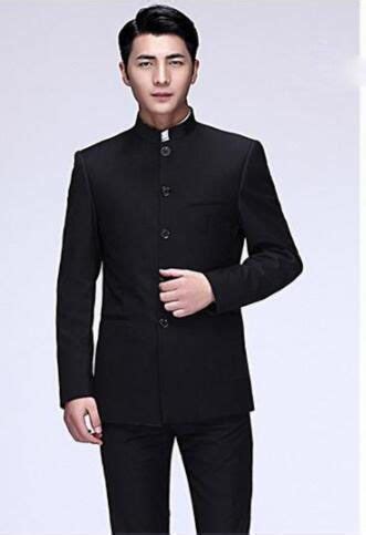 Oriental Traditional Zhong Shan Suit Chinese Style Wedding Groom Tang