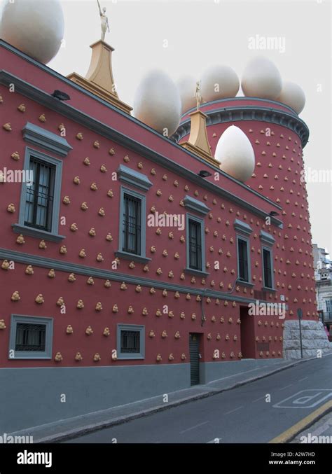 exterior   salvador dali museum barcelona spain stock photo alamy