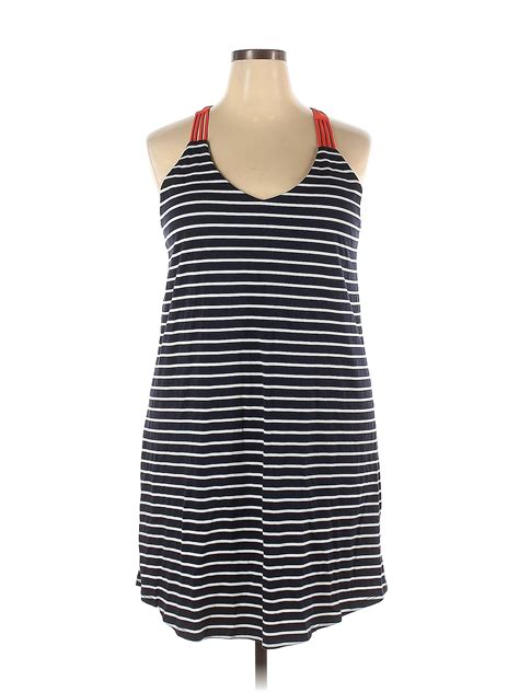 THML Stripes Blue Casual Dress Size XXL 73 Off ThredUP