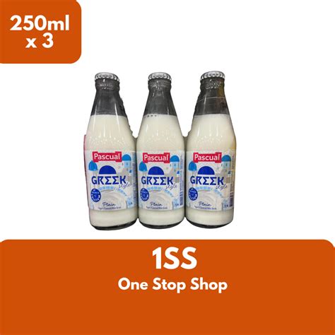 Pascual Greek Style Plain Yogurt Drink 250ml X 3 Lazada Ph