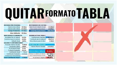 Quitar Formato De Tabla En Excel Tutorial 2024 YouTube