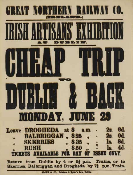 Great Northern Railways Co Irish Artisans Exhibition Poster At