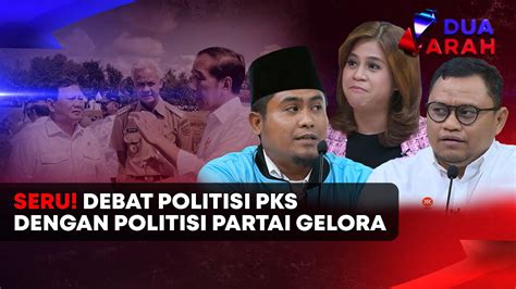 Seru Debat Politisi PKS Dengan Partai Gelora Terkait Netralitas