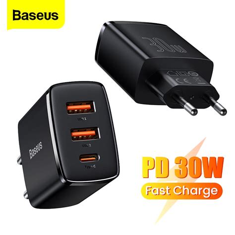 Baseus 30 W Tipo C Carregador USB De Carga Rápida Para O iPhone QC 3 0