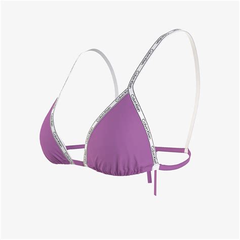 Calvin Klein Triangle Rp Kadın Mor Bikini KADIN Mayo Bikini SuperStep