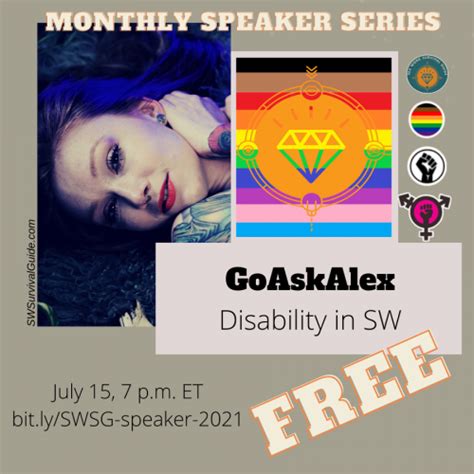 GoAskAlex To Discuss Disability In Sex Work For SW Survival Guides