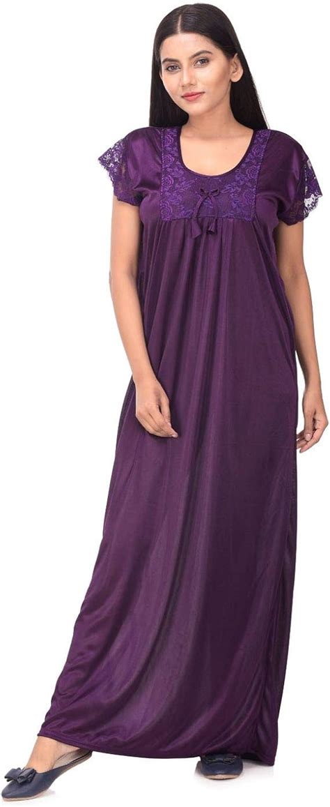 Apratim Satin Women Nightwear Gown Sexy Nighties Nighty Sleepwear Long