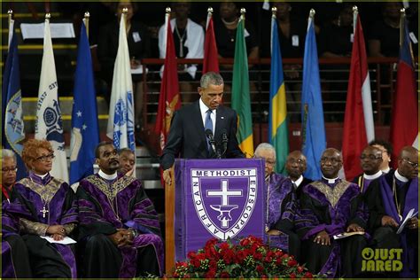 Obama Sings Amazing Grace During Eulogy For Rev Pinckney Video