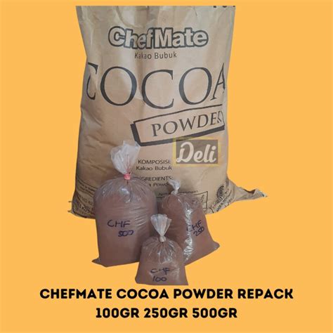 Jual Chefmate Coklat Bubuk Cocoa Powder Kakao Bubuk Repack Timbangan