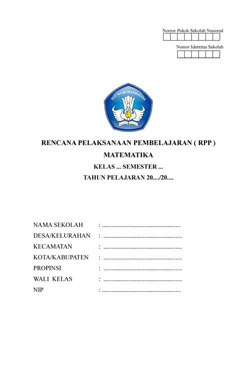 RPP Matematika Kelas 4 Semester 1 Versi 1 Gurusekali Nomor Pokok