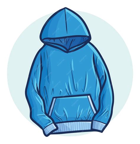 Premium Vector Cool Blue Hoodie Cartoon Illustration Atelier Yuwaciaojp