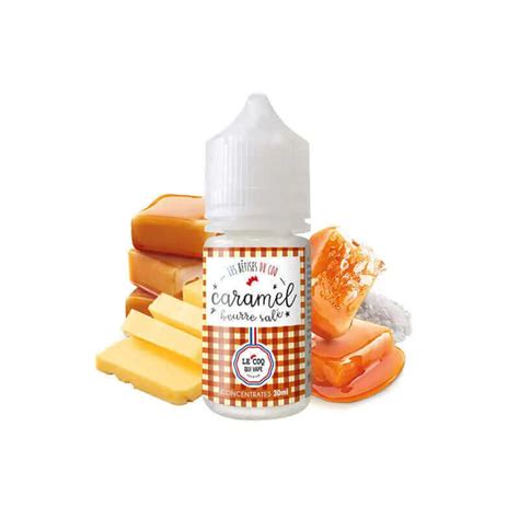 Le Coq Qui Vape Arôme Concentré Caramel Beurre Salé 30ml Vapevo