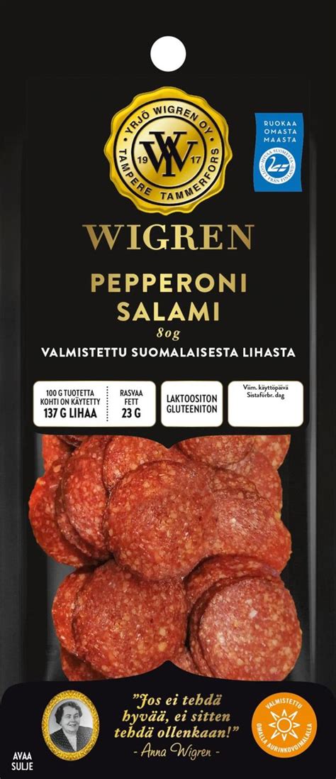 Wigren Pepperoni Salami 80g S Kaupat Ruoan Verkkokauppa