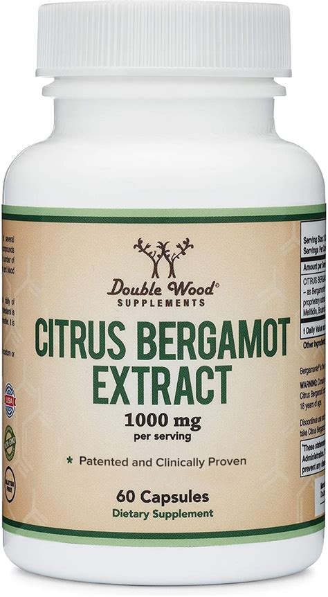 Citrus Bergamot Supplement Only Patented Clinically Proven Bergamot