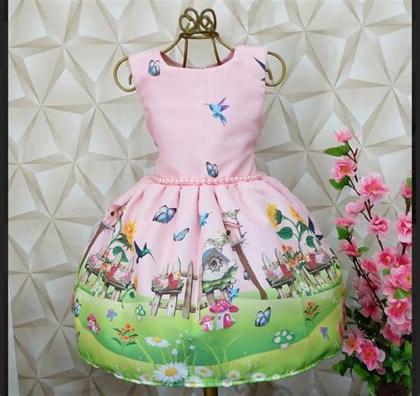 Vestido Infantil Jardim Encantado Elo Produtos Especiais