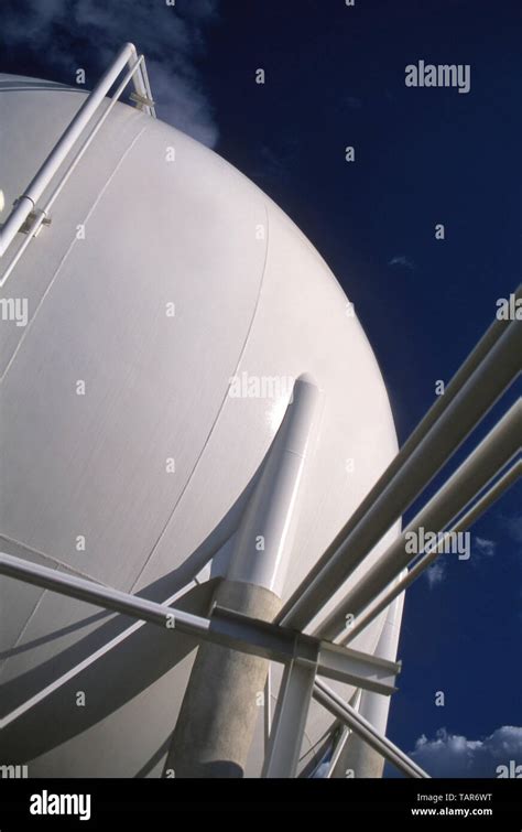 High Pressure Gas Storage Tanks Stock Photo Alamy